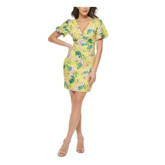 short body fit dress Isla Floral Petal Short Slip Dress main image 1
